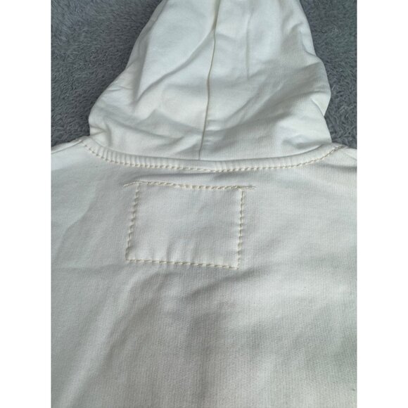 True Religion Mens Unisex Off-White Hoodie Jacket L Cotton Zip-Up NWOT - Picture 16 of 16